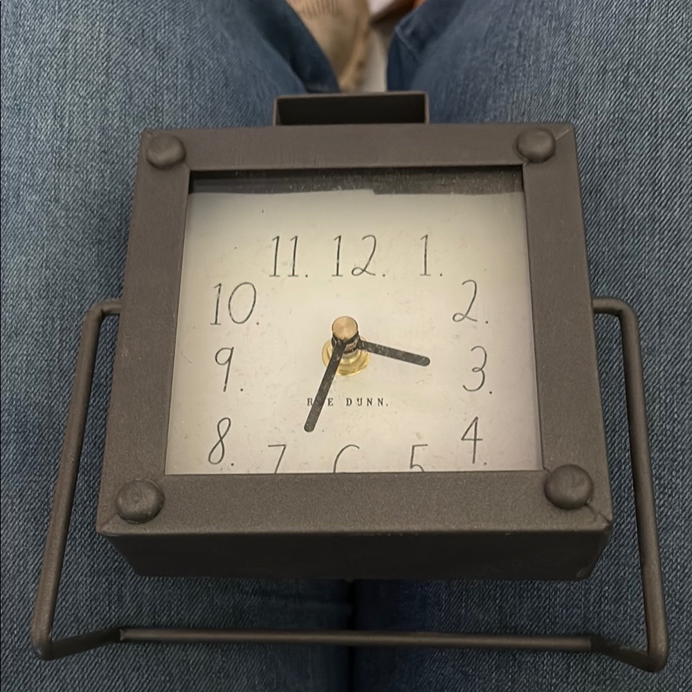 Rae Dunn Black Square Wall Clock